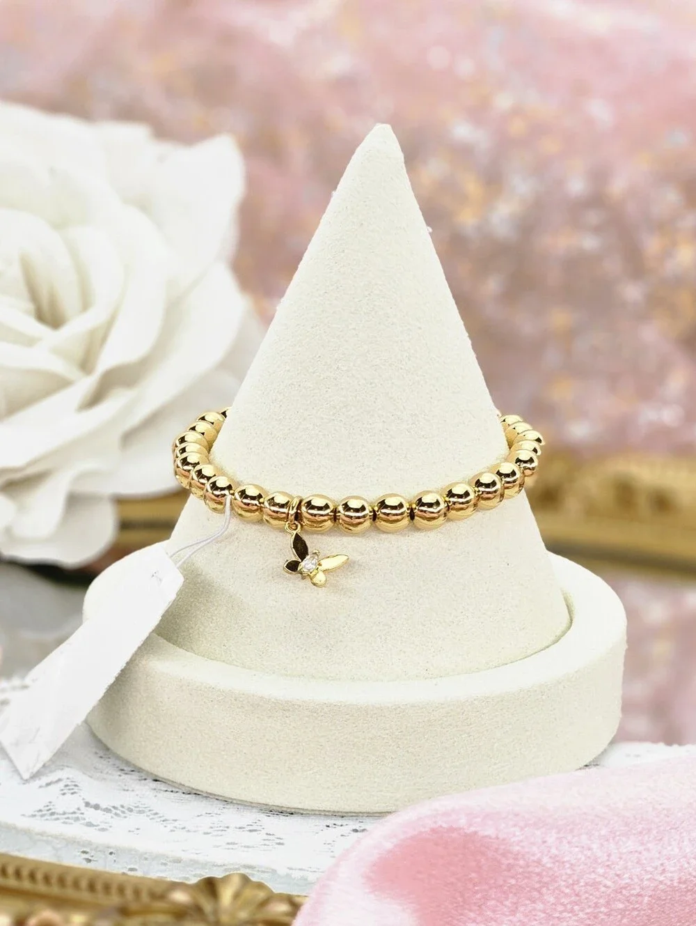 Kate Spade Golden Hour Stretch Butterfly Bracelet Gold Tone Boho Classic Gifts